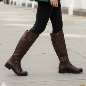 Baretraps Carmen Knee-High Riding Boots Brown | Size 6.5 | Brand New NWB